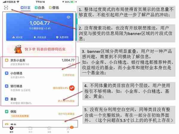 京东金融体验分析和设想