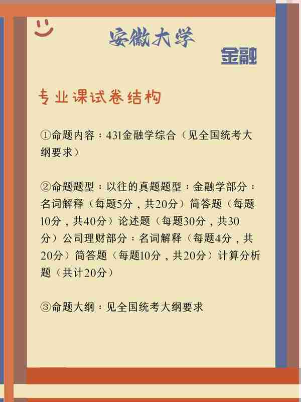 24安徽大学金融💐报录比、初复试科目